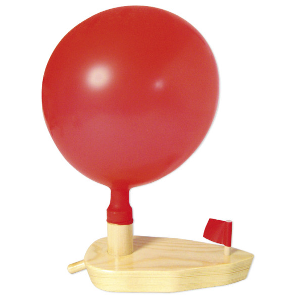 Luftballonboot aus Holz