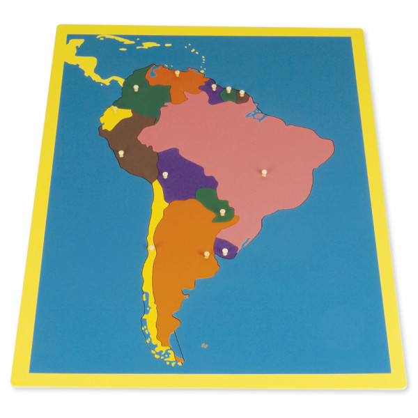 TimeTEX Puzzlekarte Südamerika "Montessori Premium"