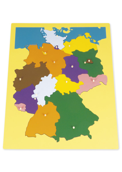 TimeTEX Puzzlekarte Deutschland "Montessori Premium"