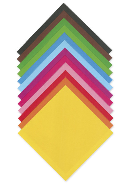 Faltblätter aus Origamipapier 19x19 cm, 96 Blatt