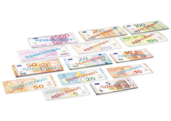 Set Euro-Rechengeld Banknoten, 140-tlg.