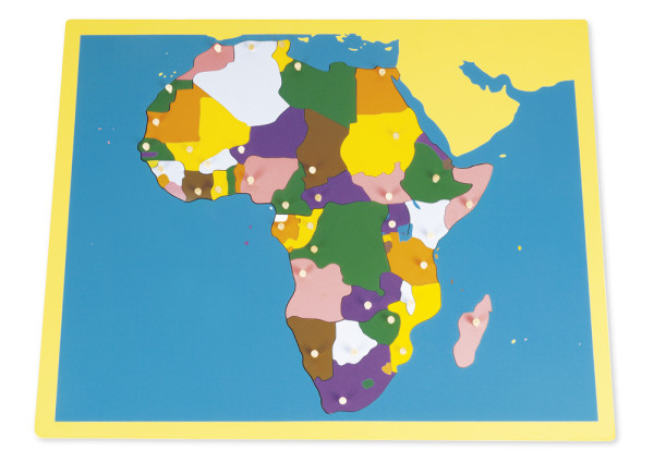 TimeTEX Puzzlekarte Afrika "Montessori Premium"