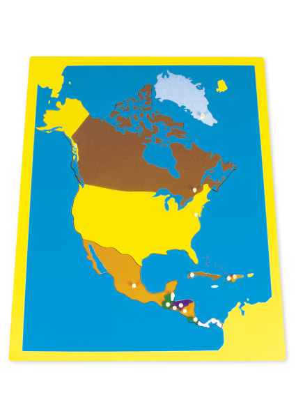 TimeTEX Puzzlekarte Nordamerika "Montessori Premium"