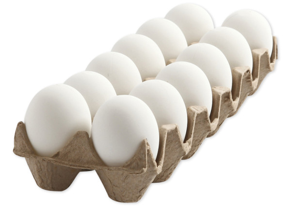 Kunststoff-Eier, 12 Stück