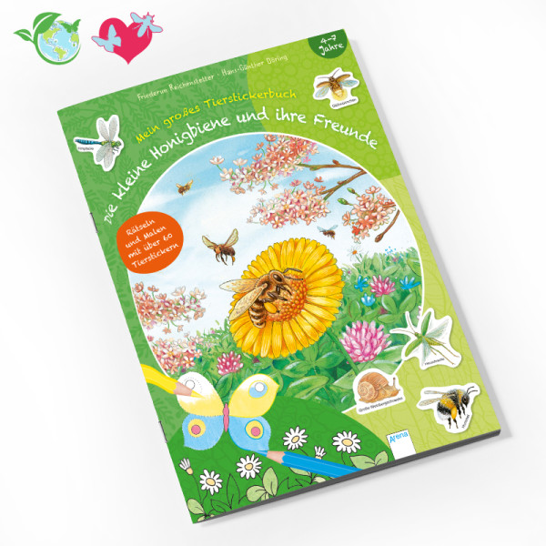 Mein großes Tierstickerbuch – Die kleine Honigbiene und ihre Freunde